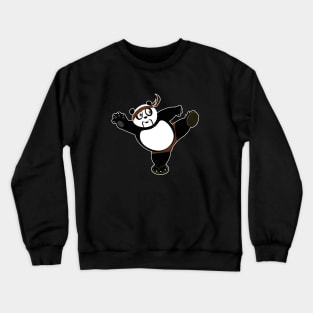 Martial Arts Panda 2 - Brown Crewneck Sweatshirt